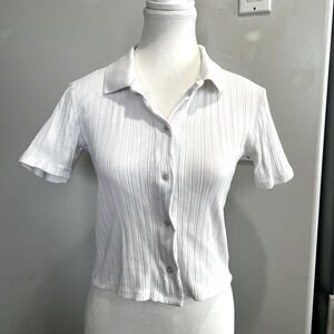 Cropped Button up Shirt